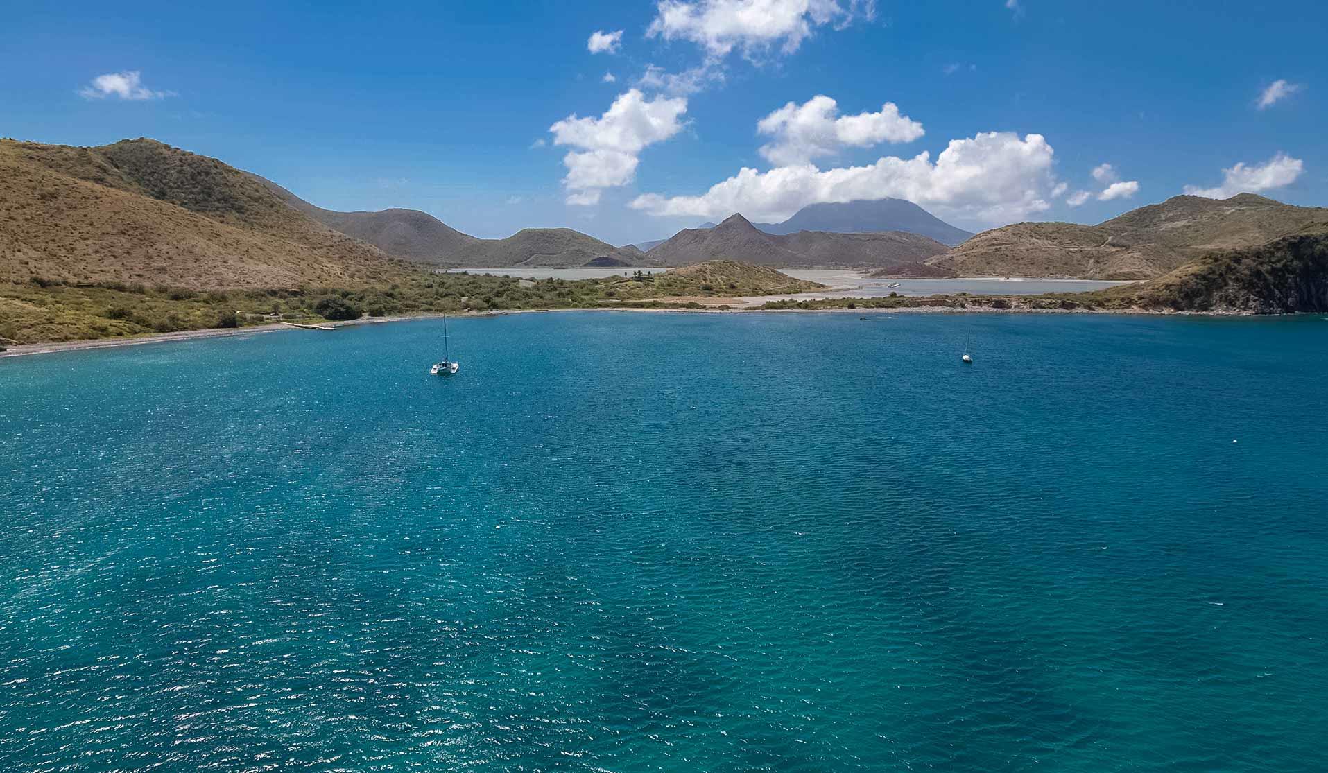 The Island of St. Kitts from the shore