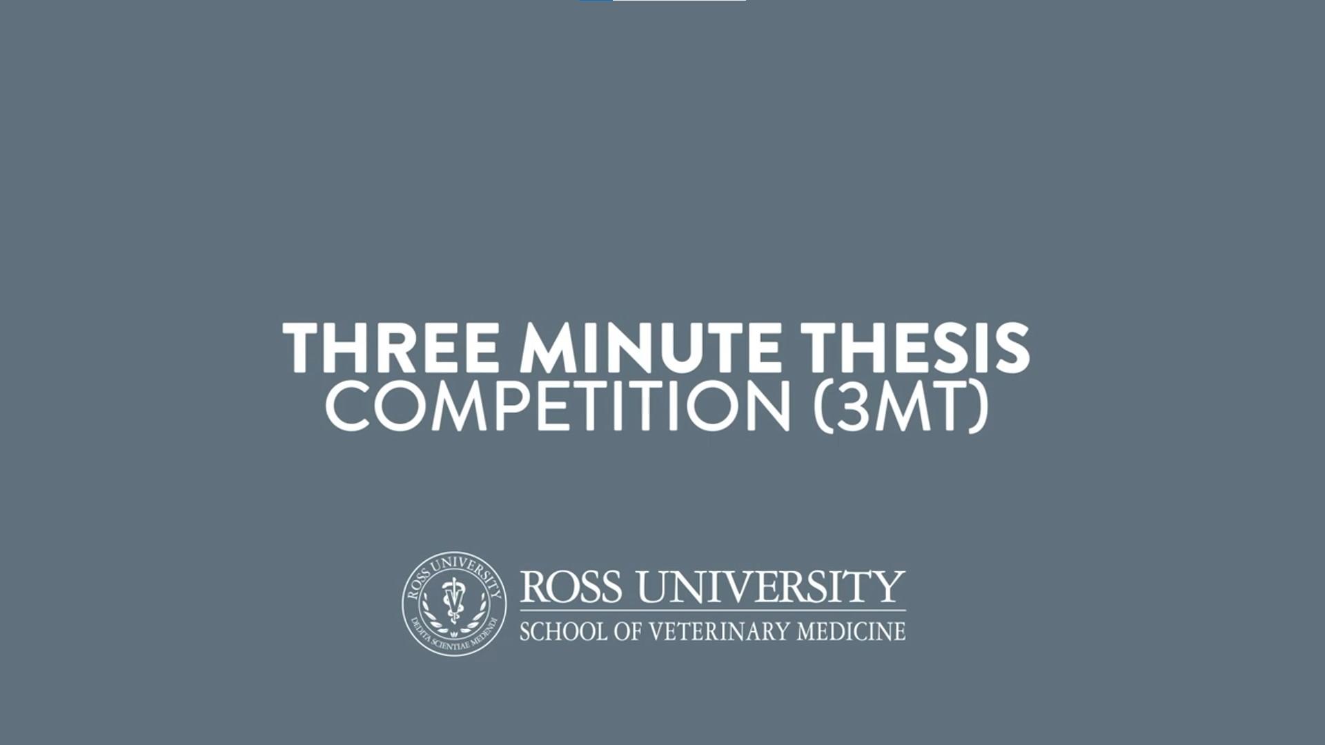three minute thesis competition (3MT)