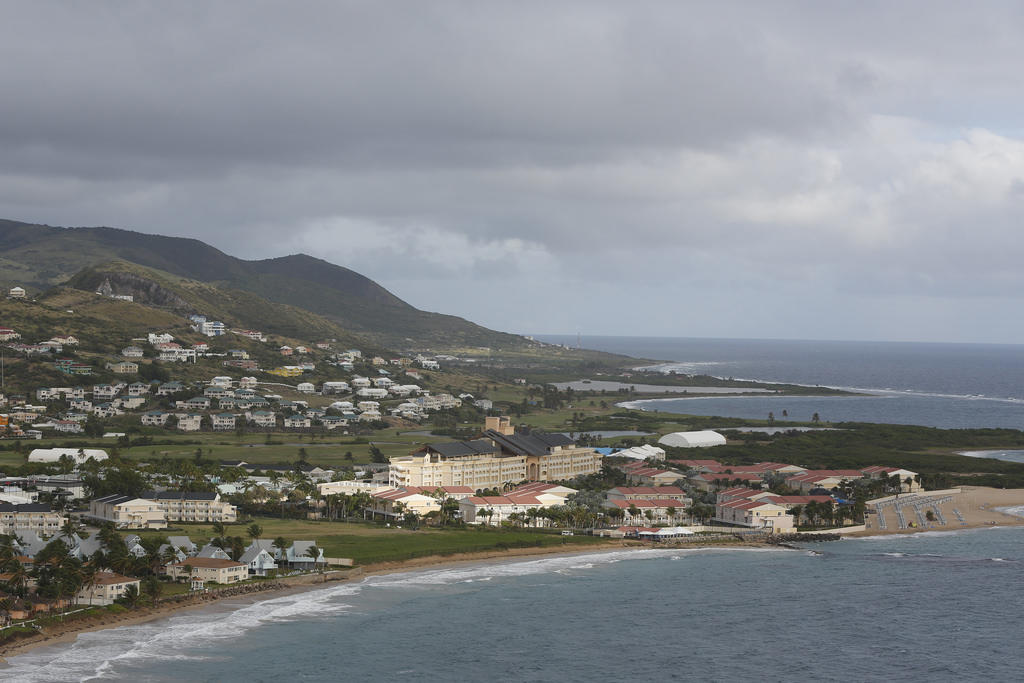 Aerial image of St. Kitts.